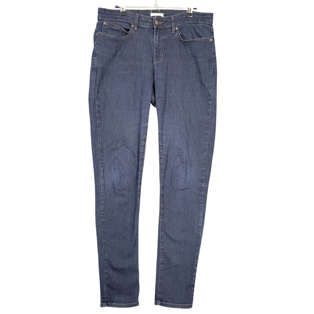 EILEEN FISHER Organic Cotton Skinny Denim Blue Jeans Sustainable Ethical SIZE 10